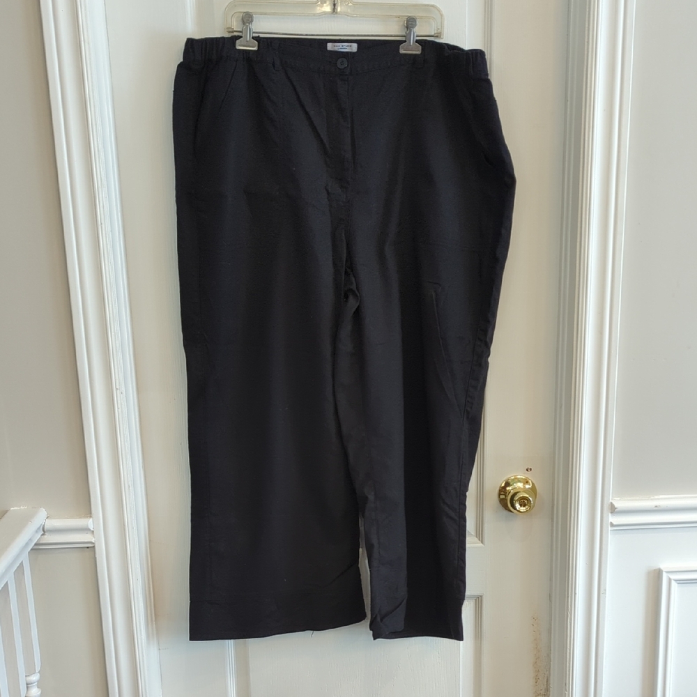 Wide Leg Black Dress Pants